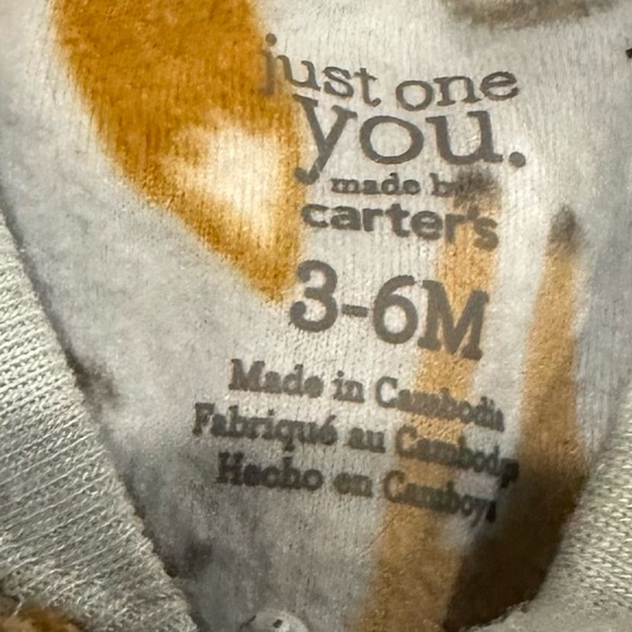 EUC Just One You Carters infant sleep sacks 3-6 months soft warm comfy zip - Picture 2 of 4